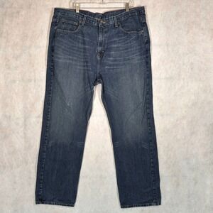 Tommy Hilfiger Jeans Mens 42x32 Blue Good Classic Fit Straight Leg Denim